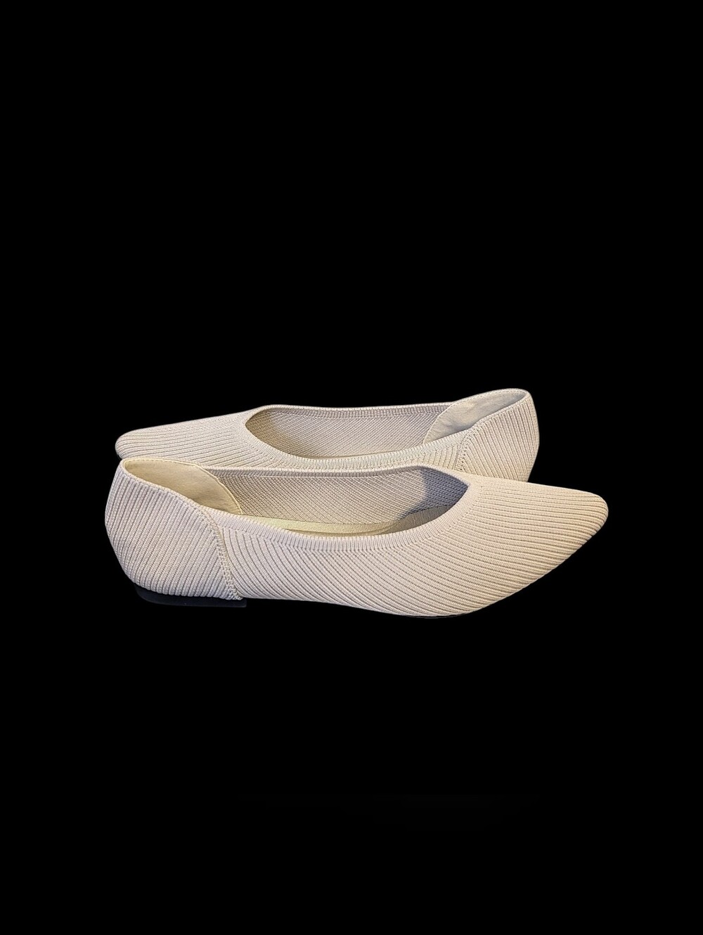 Knit Pointed Toe Flats